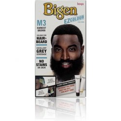 Bigen EZ Color for Men Permanent Hair and Beard Color M3 Darkest Brown