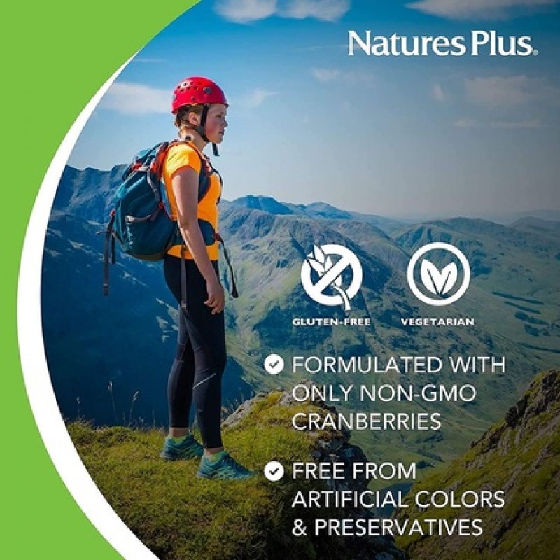 NaturesPlus Ultra Cranberry 1000mg Natural Extract with Herbs and Vitamin C 60 Tablets