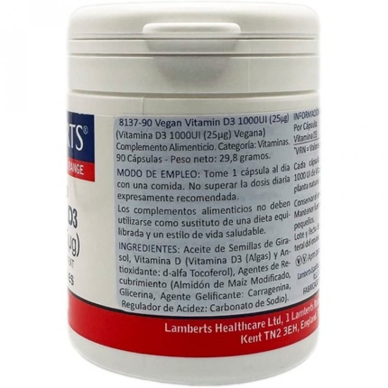 Vegan Vitamin D3 1000IU