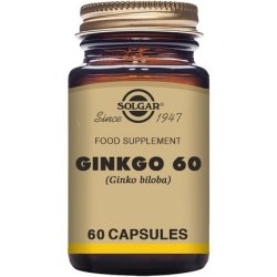 Solgar Super Ginkgo Full Potency Antioxidant & Nervous System Support 60 Vegetable Capsules