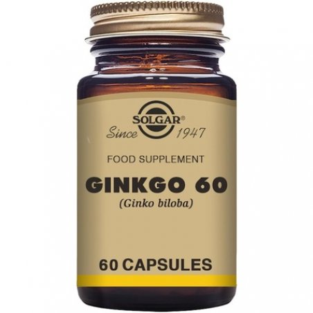 Solgar Super Ginkgo Full Potency Antioxidant & Nervous System Support 60 Vegetable Capsules