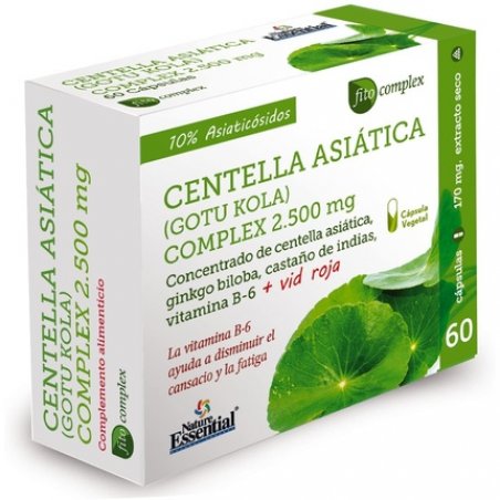 Nature Ess Centella Asiatica Complex 2500mg 60 Vegetarian Capsules