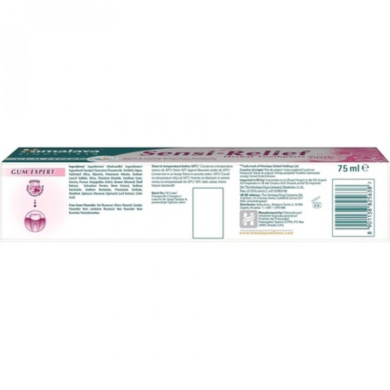 Himalaya Herbals Sensi-Relief Toothpaste Rapid and Long Lasting Relief 75ml