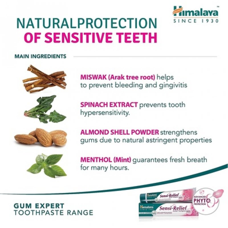 Himalaya Herbals Sensi-Relief Toothpaste Rapid and Long Lasting Relief 75ml