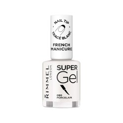 Rimmel London Super Gel French Manicure Nail Tip Whitener 90 Porcelain 12ml