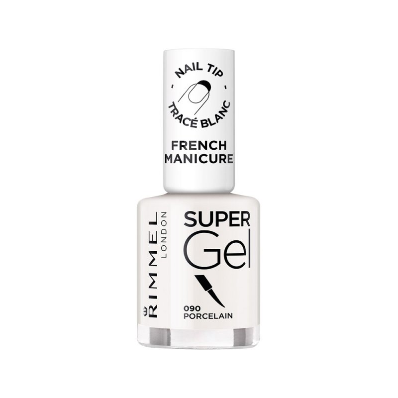 Rimmel London Super Gel French Manicure Nail Tip Whitener 90 Porcelain 12ml