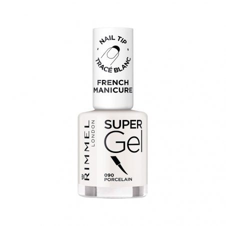 Rimmel London Super Gel French Manicure Nail Tip Whitener 90 Porcelain 12ml