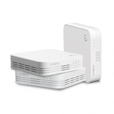 Strong WI-FI MESH HOME TRIO PACK 1200 Bi-bande (2,4 GHz / 5 GHz) Wi-Fi 5 (802.11ac) Blanc 3 Interne