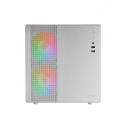 Boitier Mini Tour Micro ATX Mars Gaming MC-400 RGB avec panneau vitré (Blanc)