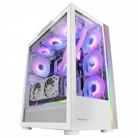 Boitier Grand Tour E-ATX Mars Gaming MC-Ultra RGB avec panneaux vitrés (Blanc)