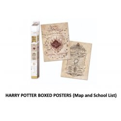 HARRY POTTER - Map & School List - Set 2 Posters 52 x 38cm