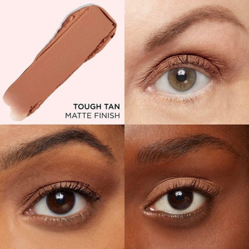 IT Cosmetics Superhero No-Tug Waterproof Eyeshadow Stick Tough Tan 0.05oz - Matte Medium Tan