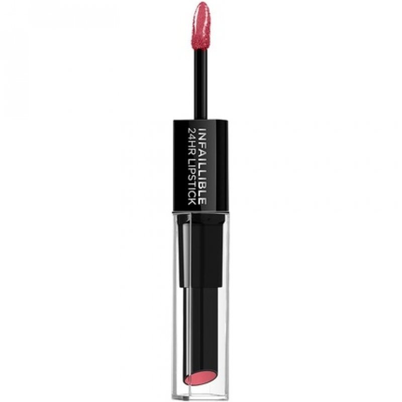 L'Oreal Paris Infallible Longwear 2 Step Lipstick 804 Metro Proof Rose 1 Count