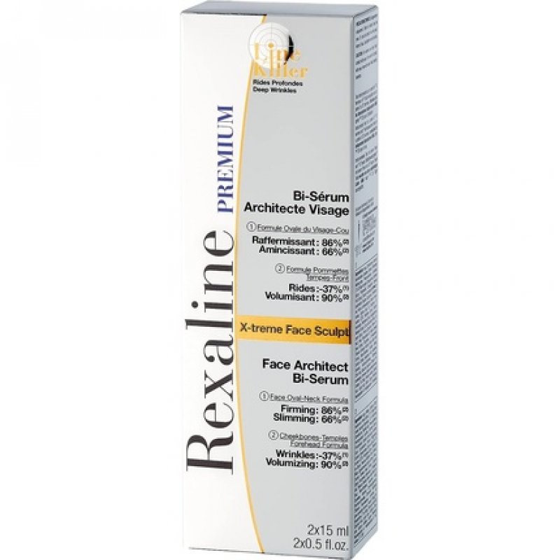 Rexaline X-treme Face Sculpt Face Architect Bi-Serum Lifting Care Anti-Aging and Anti-Wrinkle Serum Double Hyaluronic