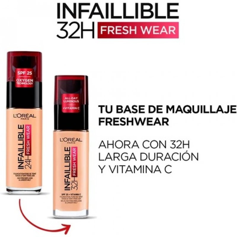 L'Oréal Infallible Fresh Wear Foundation No.225 Beige Sand 30ml