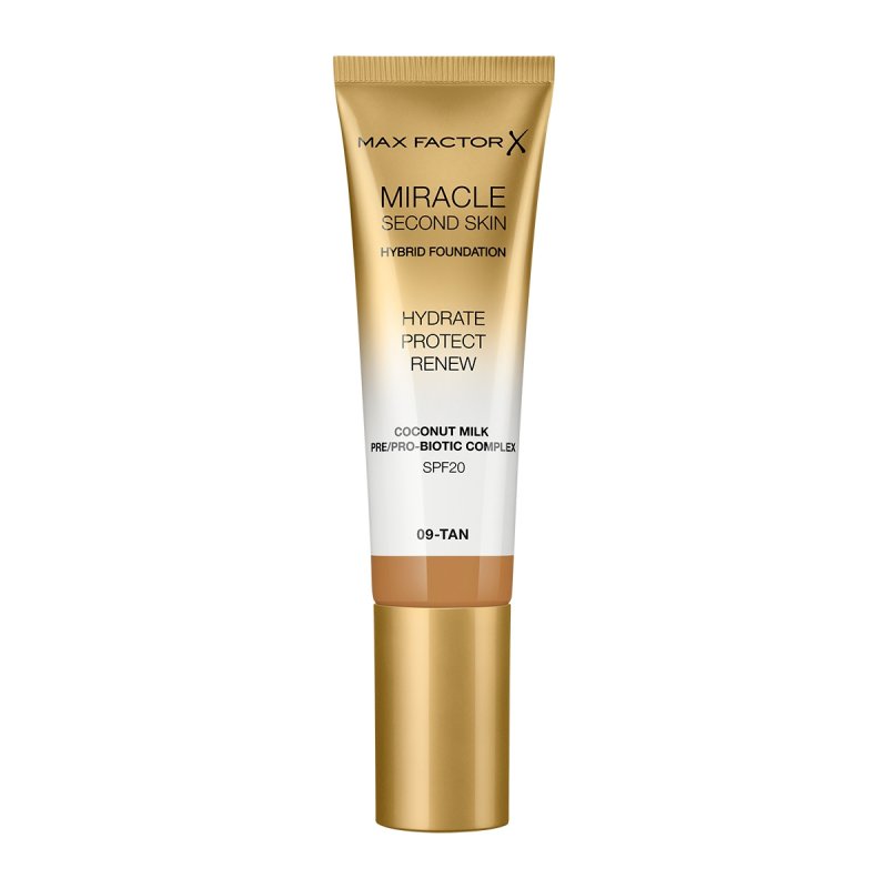 Max Factor Miracle Second Skin Hydrating Foundation 30ml Tan Beige