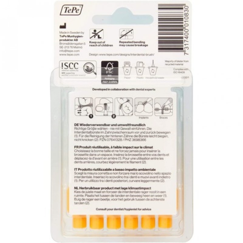 TePe Interdental Brush Yellow 0.7mm