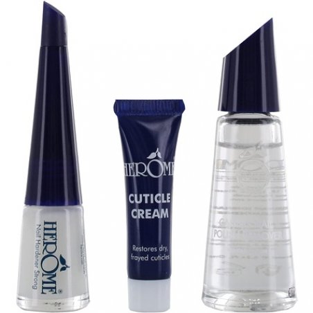 Herome 3-in-1 Manicure Set - Treatment Kit For Weak Or Splitting Nails - With Nail Hardener, Cuticle Cream and Nail