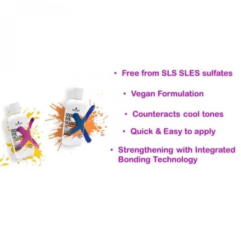 GOODBYE ORANGE Neutralizing Wash Shampoo Color Balancing for Unwanted Orange and Red Undertones 33.8oz