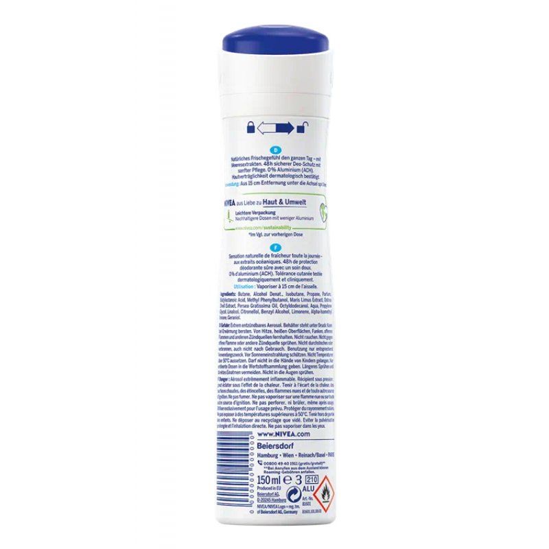 NIVEA DEO SPRAY FRESH NATURAL FEMALE