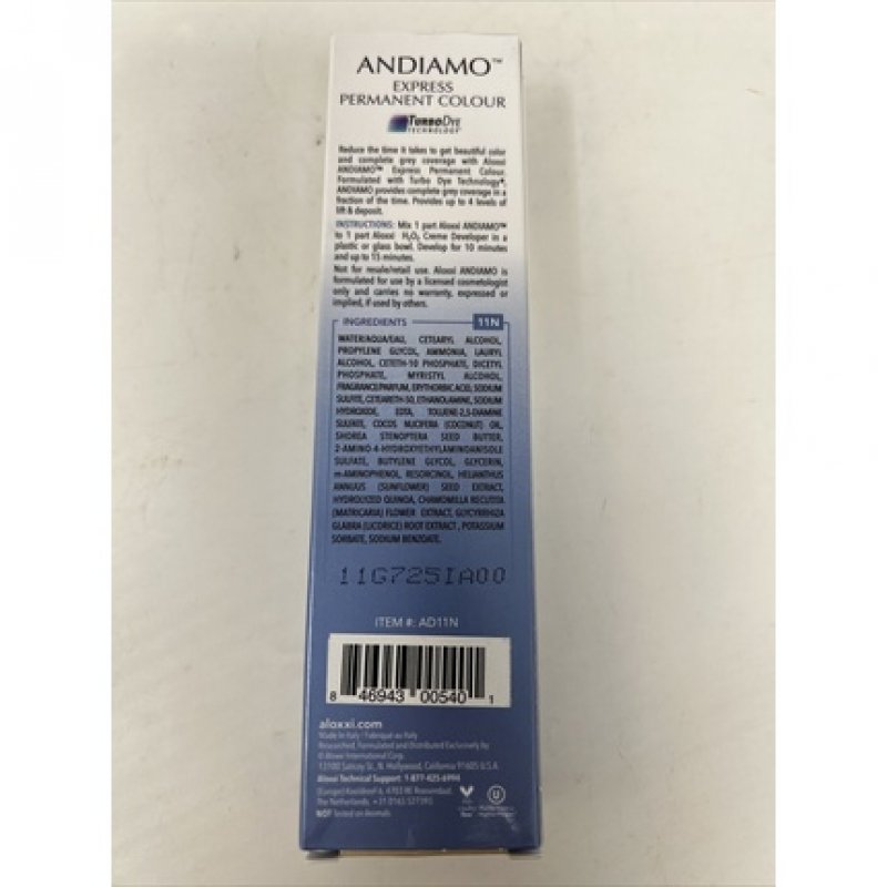 ALOXXI ANDIAMO EXPRESS Turbo Dye Permanent Hair Color 2 fl. oz.