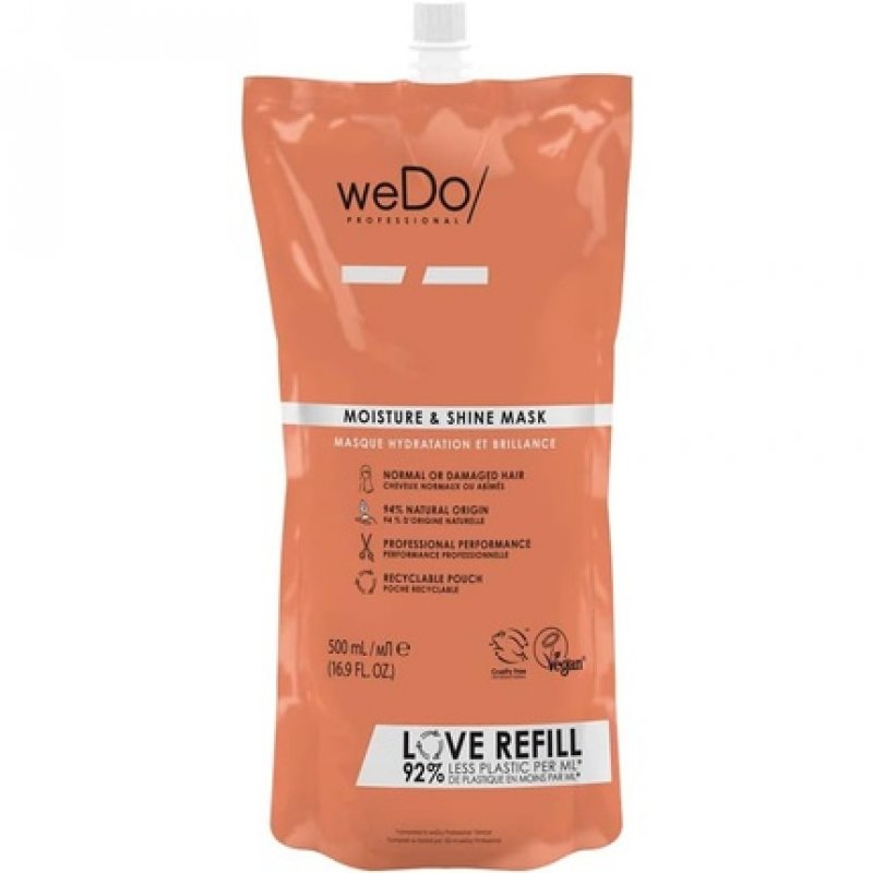 weDo Moisture & Shine Mask Refill 500ml for Damaged and Dull Hair