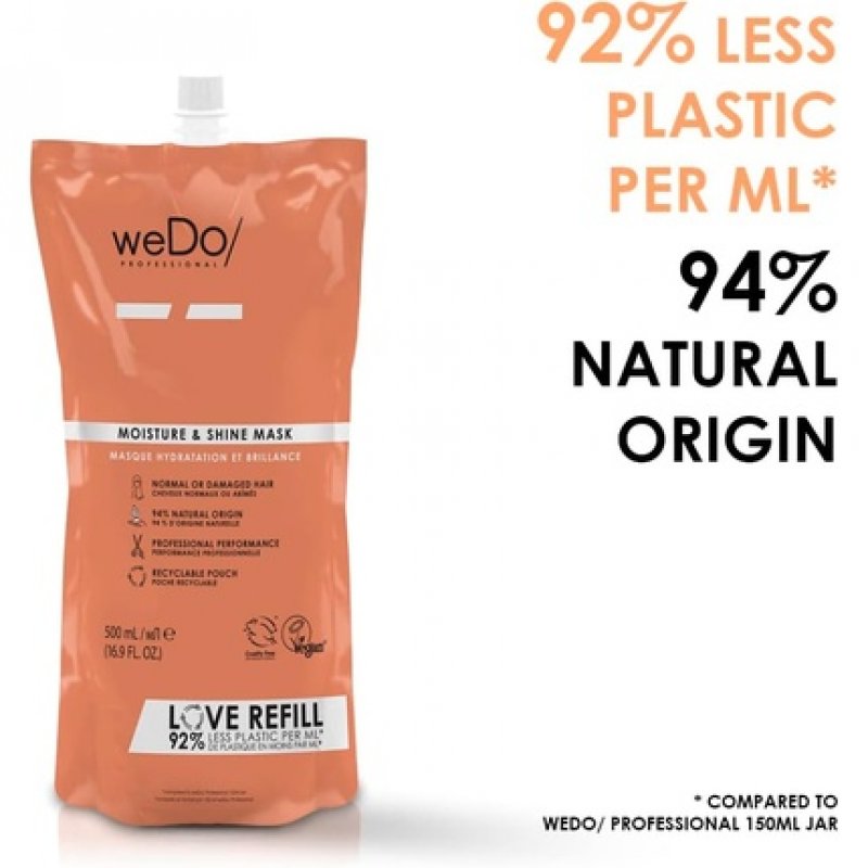 weDo Moisture & Shine Mask Refill 500ml for Damaged and Dull Hair
