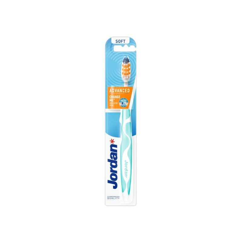 Jordan Advanced toothbrush Turquoise, White Adult
