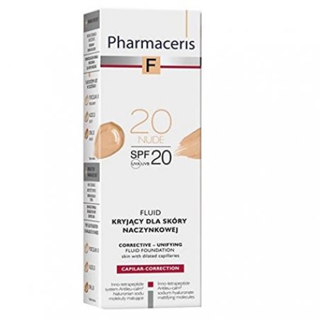 PHARMACERIS F Capillar Corrective Make-up Powder with SPF20 30ml Nude