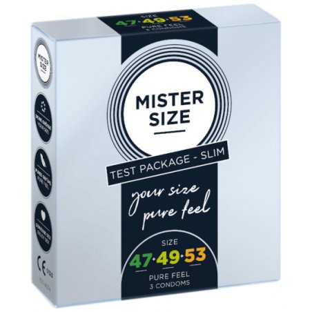 MISTER SIZE Test Packege Slim 3 pc(s) Smooth