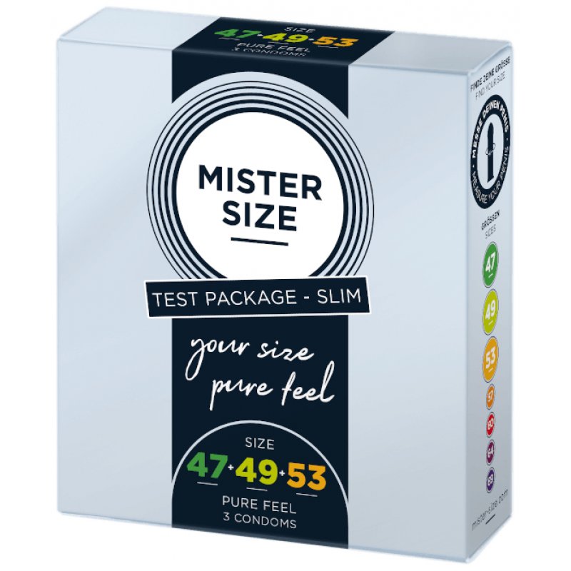 MISTER SIZE Test Packege Slim 3 pc(s) Smooth