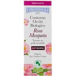 I Provenzali Organic Eye Contour Antibags Rosehip, 0.5 Fl Oz Made in Italy