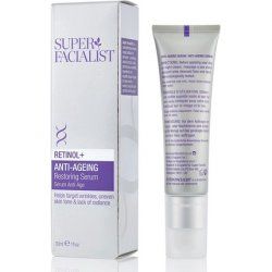 Super Facialist Retinol Anti-Ageing Serum with Hyaluronic Acid & Collagen Boosting White Lupin Seeds 30ml