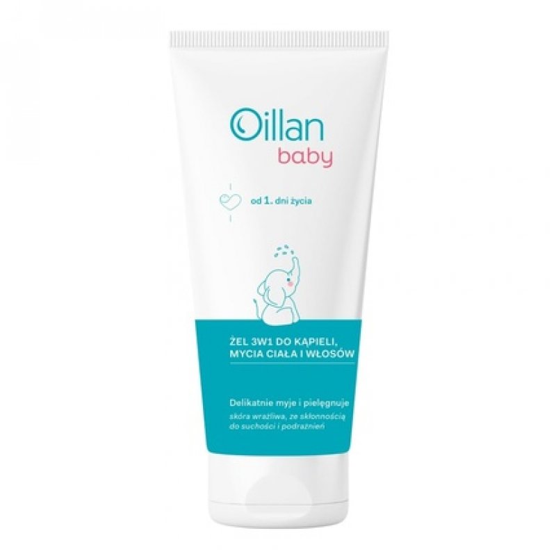 Oillan Baby 3in1 Shower Gel, Body and Hair Wash 200ml