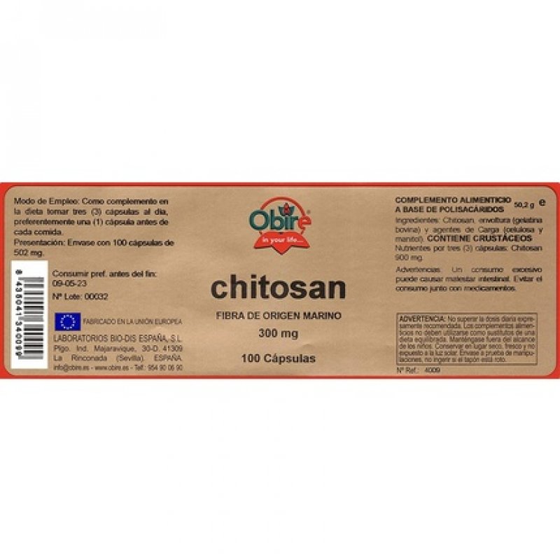 Chitosan 300mg 100 Capsules