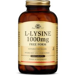 Solgar L-Lysine 1000mg Premium Amino Acid Range 250 Tablets