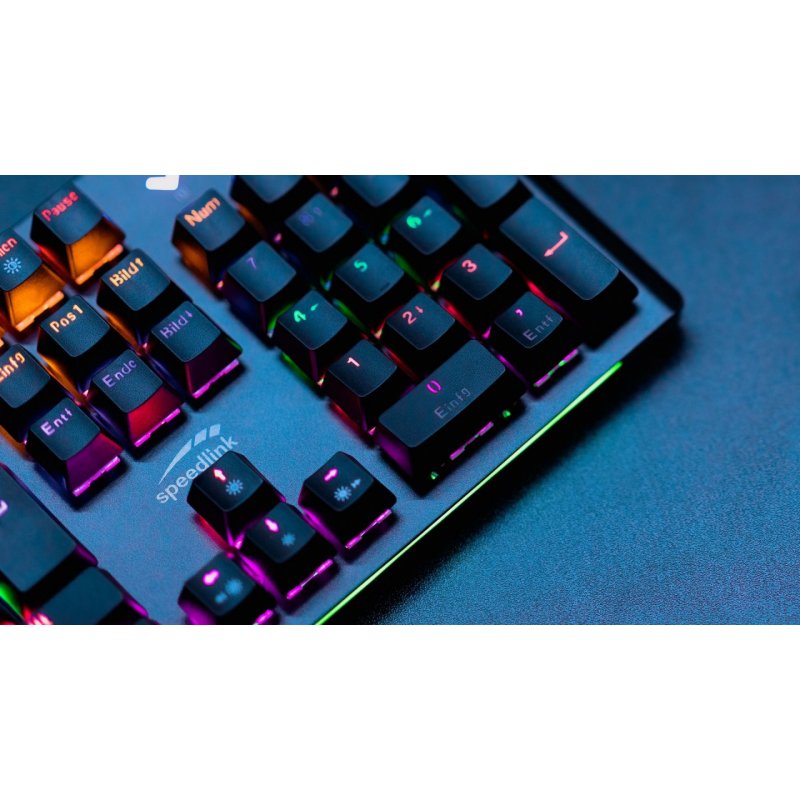 SPEEDLINK VELA keyboard USB QWERTZ German Black