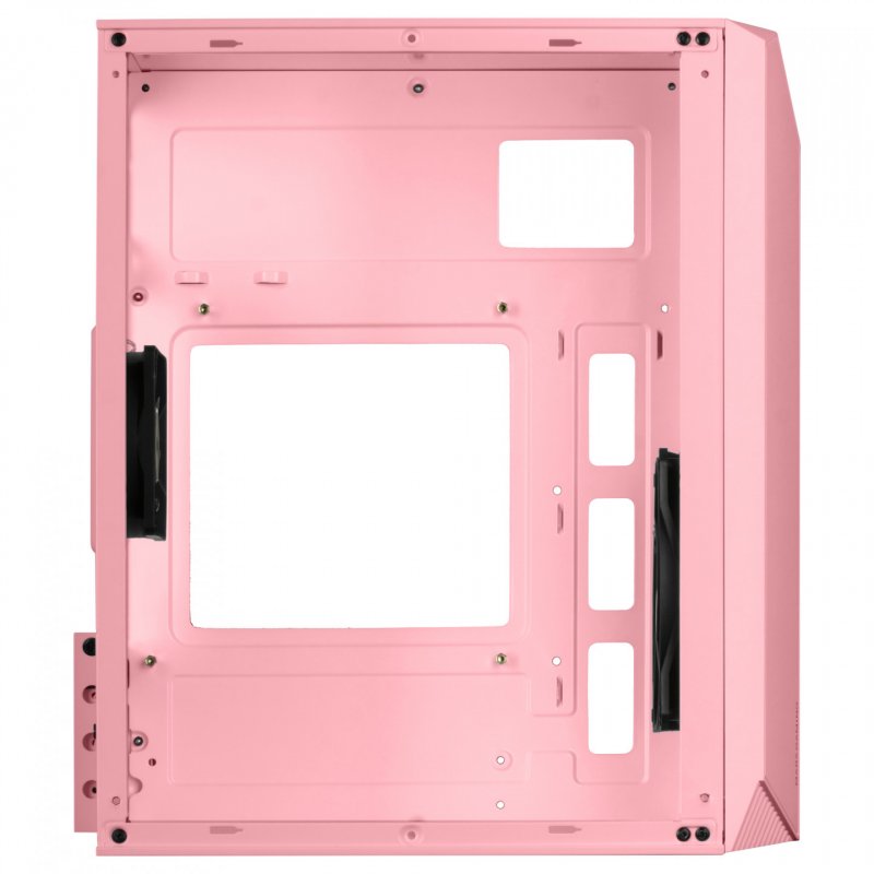 Mars Gaming MC-S1 Pink Compact Micro-ATX Gaming PC Case ARGB Lighting 12 Modes FRGB Fan Full Side Window