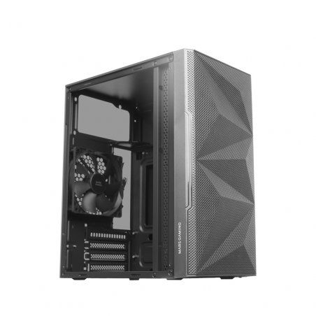 Boitier Mini Tour Micro ATX Mars Gaming MC-1500 avec panneau vitré (Noir)