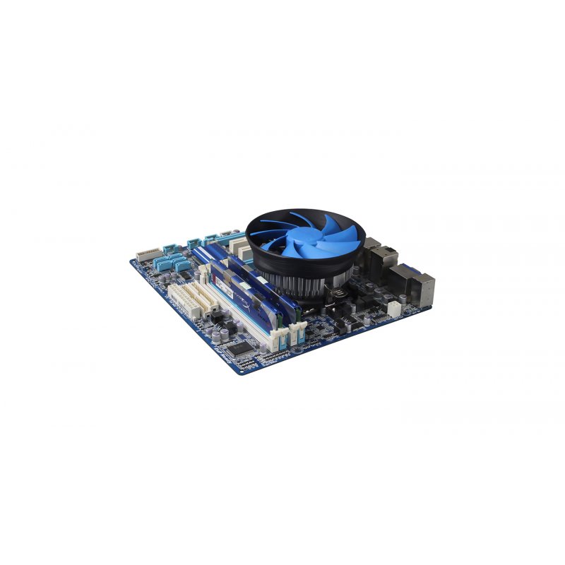 DeepCool Gamma Archer Processor Air cooler 12 cm Aluminium Black Blue 1 pc(s)