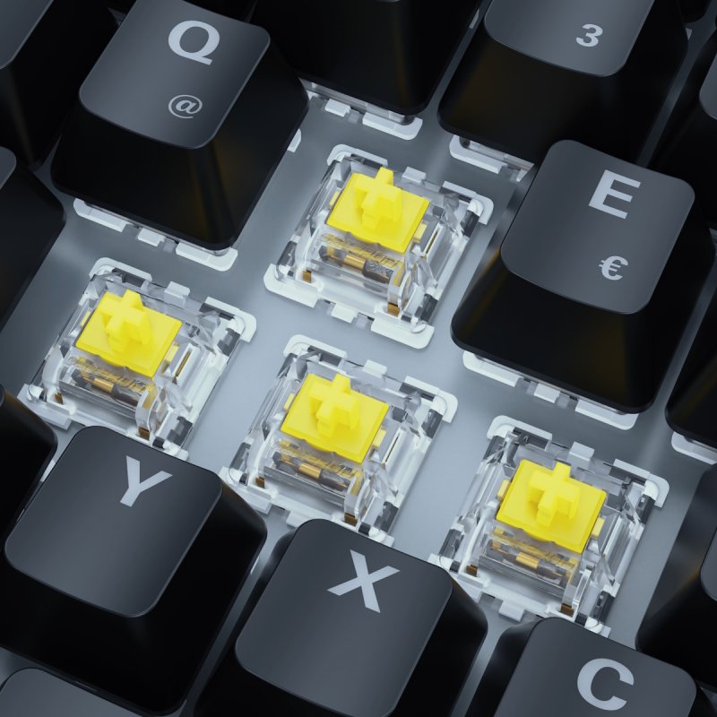 Sharkoon SGK50 S3 bk Gateron Yellow DE