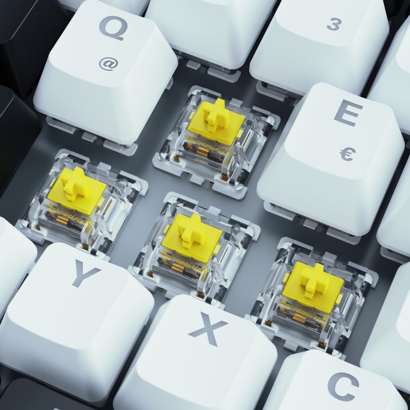 Sharkoon SGK50 S3 wh Gateron Yellow DE