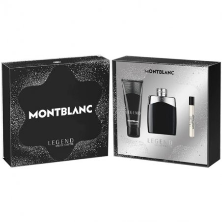 Set Mont Blanc Legend, Barbati, Eau De Toilette 100ml Eau De Toilette 7.5ml Gel De Dus 100ml