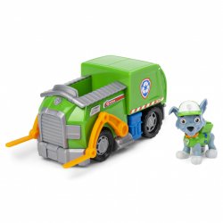 PAW Patrol - Pat Patrouille - VÉHICULE FIGURINE ROCKY - Voiture 15 cm Figurine Pat Patrouille À Collectionner - Pat