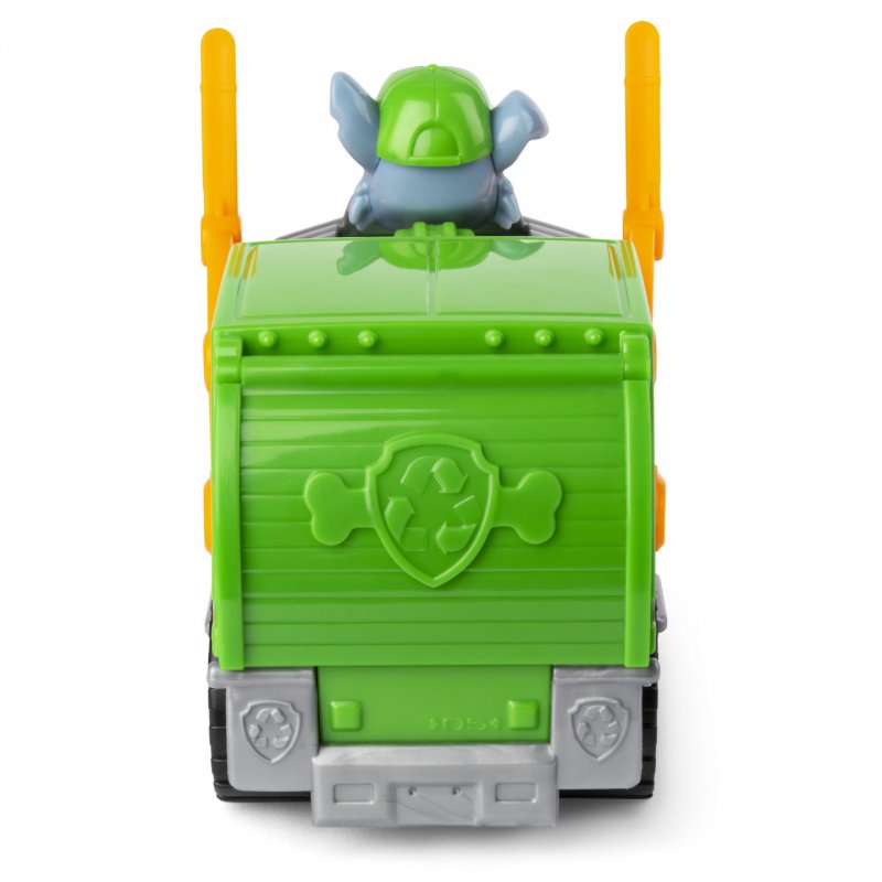PAW Patrol , Rocky’s Recycle Truck, Toy Truck with Collectible Action Figure, Sustainably Minded Kids Toys for Boys &
