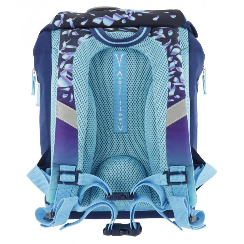 Herlitz SoftLight Plus Greenline Blue Ice Ensemble de cartables Fille Polyester Bleu, Marine