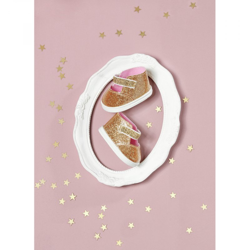 Baby Annabell Shoes gold insoles 43cm Doll shoes