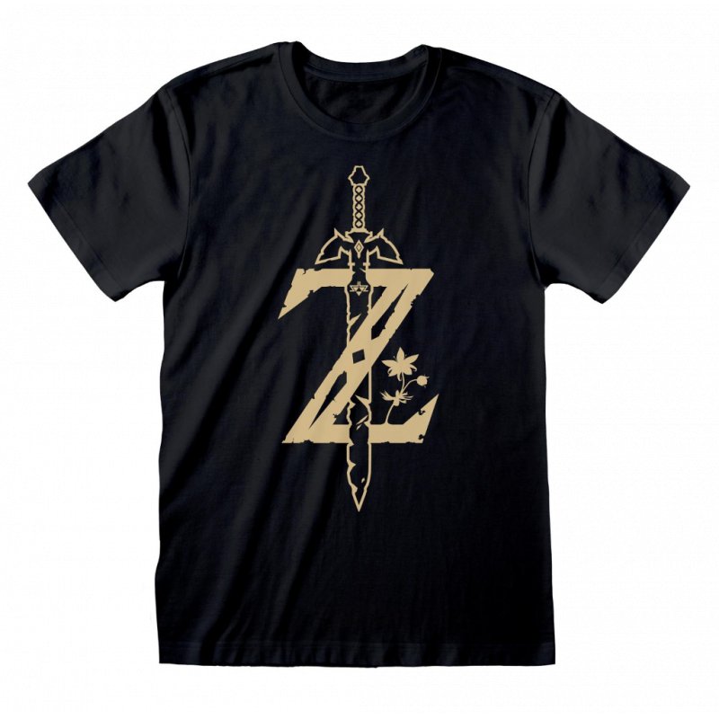 T-SHIRT ZELDA BOTW SWORD ICON L