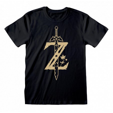 T-SHIRT ZELDA BOTW SWORD ICON L
