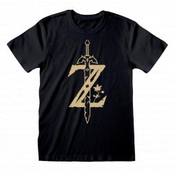 T-SHIRT ZELDA BOTW SWORD ICON XL